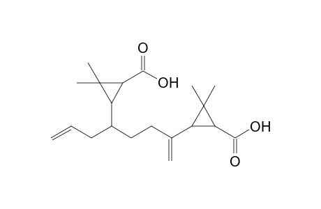 1,7-Octadiene, 2,5-bis-(cis)-(2,2-dimethyl-3-carboxycyclopropyl)-