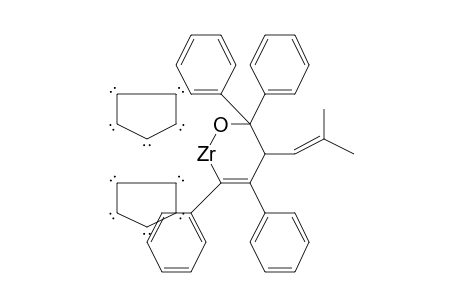 1-Zircona-2-oxa-5-cyclohexene, 4-isobutenyl-3,3,5,6-tetraphenyl-bis(.eta.-5-cyclopentadienyl)-