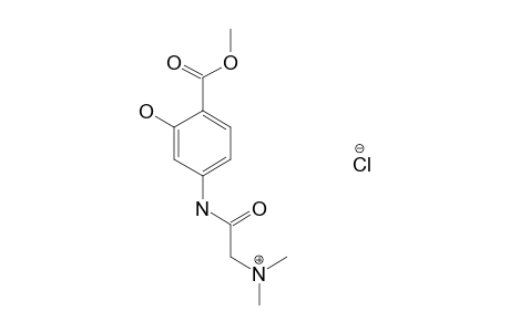 4-[2-(DIMETHYLAMINO)ACETAMIDO]SALICYLIC ACID, METHYL ESTER, MONOHYDROCHLORIDE