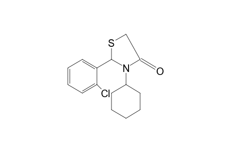2-(o-chlorophenyl)-3-cyclohexyl-4-thiazolidinone