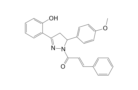 2-{5-(4-methoxyphenyl)-1-[(2E)-3-phenyl-2-propenoyl]-4,5-dihydro-1H-pyrazol-3-yl}phenol