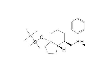 (1R*,5R*/S*,6S*)-1-(tert-Butyldimethylsiloxy)-5-[(methylphenylsilyl)methyl]bicyclo[4.3.0]nonane