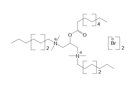 (2-hydroxytrimethylene)bis[dimethyloctylammonium]dibromide, laurate