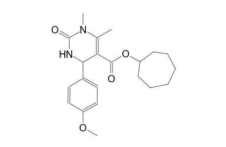 cycloheptyl 4-(4-methoxyphenyl)-1,6-dimethyl-2-oxo-1,2,3,4-tetrahydro-5-pyrimidinecarboxylate