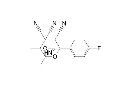 3-(4-Fluoro-phenyl)-5-imino-1,7-dimethyl-2,6-dioxa-bicyclo[2.2.2]octane-4,8,8-tricarbonitrile