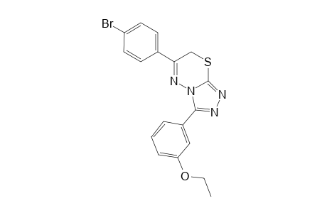 6-(4-bromophenyl)-3-(3-ethoxyphenyl)-7H-[1,2,4]triazolo[3,4-b][1,3,4]thiadiazine