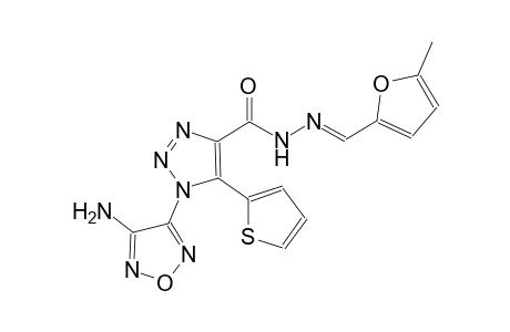 1-(4-amino-1,2,5-oxadiazol-3-yl)-N'-[(E)-(5-methyl-2-furyl)methylidene]-5-(2-thienyl)-1H-1,2,3-triazole-4-carbohydrazide