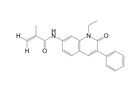 N-(1,2-dihydro-1-ethyl-2-oxo-3-phenyl-7-quinolyl)-2-methylacrylamide