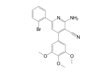 2-Amino-6-(2-bromophenyl)-4-(3,4,5-trimethoxyphenyl)nicotinonitrile