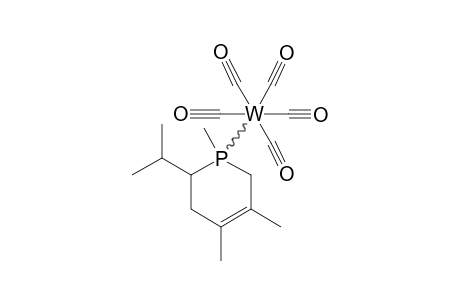 (2-ISOPROPYL-1,4,5-TRIMETHYL-1,2,3,6-TETRAHYDROPHOSPHININE)-PENTACARBONYLTUNGSTEN;MAJOR-ISOMER