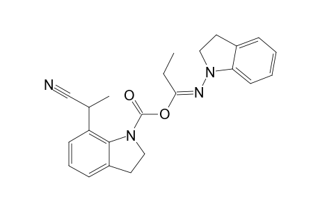 1-[(INDOLIN-1-YL)-IMINO]-PROPYLESTER_OF_7-(1-CYANOETHYL)-INDOLINE-1-CARBOXYLIC_ACID