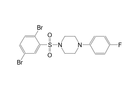 piperazine, 1-[(2,5-dibromophenyl)sulfonyl]-4-(4-fluorophenyl)-