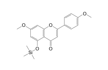 Apigenin <7,4'-dimethoxy->, mono-TMS