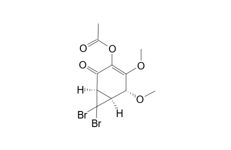 (1-alpha,5-alpha,6-alpha)-3-ACETOXY-7,7-DIBROMO-4,5-DIMETHOXY-BICYCLO-[4.1.0]-HEPTEN-2-ONE