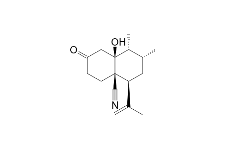 (1R,2R,4S,4aS,8aS)-1,2-dimethyl-8a-oxidanyl-7-oxidanylidene-4-prop-1-en-2-yl-2,3,4,5,6,8-hexahydro-1H-naphthalene-4a-carbonitrile