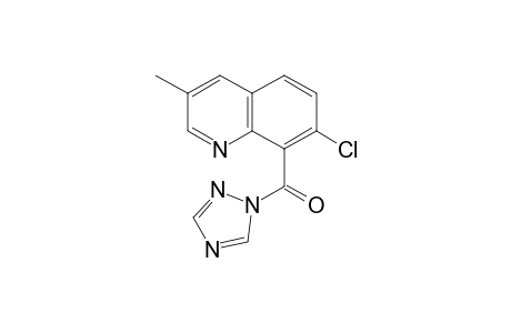 1H-1,2,4-Triazole, 1-[(7-chloro-3-methyl-8-quinolinyl)carbonyl]-