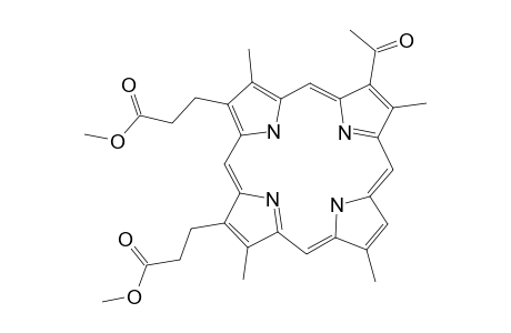 21H,23H-Porphine-2,18-dipropanoic acid, 7-acetyl-3,8,13,17-tetramethyl-, dimethyl ester