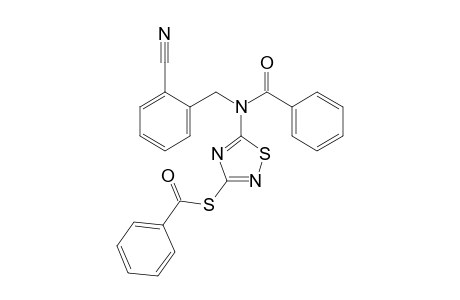 3-BENZOYLTHIO-5-[N-BENZOYL-N-(ORTHO-CYANOBENZYL)-AMINO]-1,2,4-THIADIAZOLE