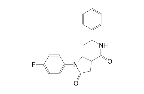 1-(4-fluorophenyl)-5-oxo-N-(1-phenylethyl)-3-pyrrolidinecarboxamide