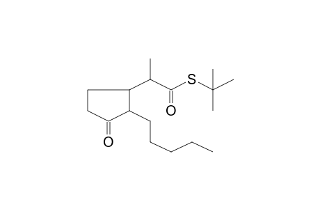 2-(3-Oxo-2-pentylcyclopentyl)thiopropionic acid, S-t-butyl ester