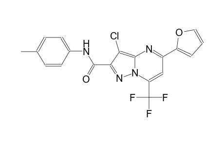 pyrazolo[1,5-a]pyrimidine-2-carboxamide, 3-chloro-5-(2-furanyl)-N-(4-methylphenyl)-7-(trifluoromethyl)-