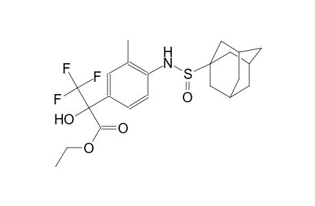 ethyl 2-{4-[(1-adamantylsulfinyl)amino]-3-methylphenyl}-3,3,3-trifluoro-2-hydroxypropanoate