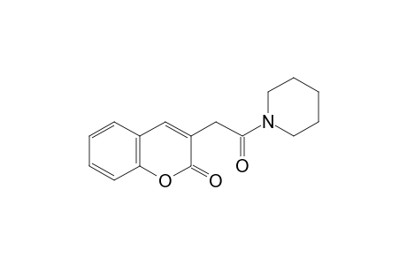 3-[(piperidinocarbonyl)methyl]coumarin