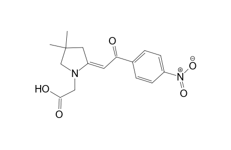 2-[(2E)-2-[2-keto-2-(4-nitrophenyl)ethylidene]-4,4-dimethyl-pyrrolidino]acetic acid