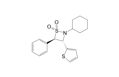 (3S,4R)-2-cyclohexyl-4-phenyl-3-(2-thienyl)thiazetidine 1,1-dioxide