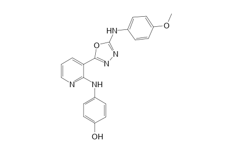 4-{3-[5-(4-Methoxyphenylamino)-1,3,4-oxadiazol-2-yl]pyridin-2-ylamino}phenol