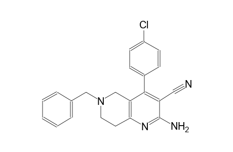 1,6-naphthyridine-3-carbonitrile, 2-amino-4-(4-chlorophenyl)-5,6,7,8-tetrahydro-6-(phenylmethyl)-