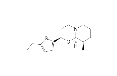 (+/-)-(2R*,9R*,9AR*)-HEXAHYDRO-2-(5-ETHYL-2-THIENYL)-9-METHYL-2H,6H-PYRIDO-[2.1-B]-[1.3]-OXAZINE