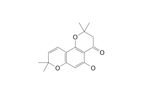 3,4-Dihydroxy-5-hydroxy-2,2,8,8-tetramethyl-2H,8H-pyrano[2,3-f]chromen-4-one