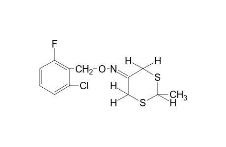 2-methyl-m-dithian-5-one, O-(2-chloro-6-fluorobenzyl)oxime