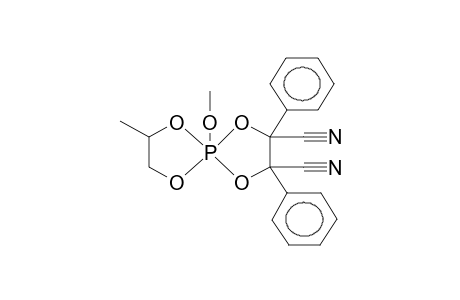 2-METHOXY-2-(1',2'-PROPYLENEDIOXY)-4,5-DICYANO-4,5-DIPHENYL-1,3,2-DIOXAPHOSPHOLANE