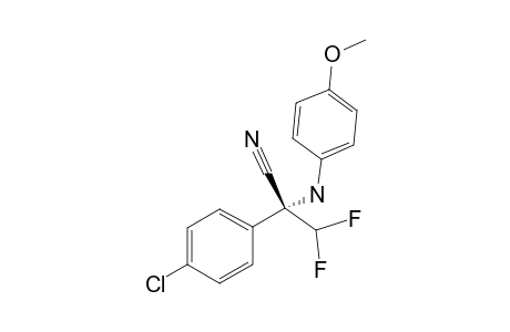 (R)-2-(4-chlorophenyl)-3,3-difluoro-2-((4-methoxyphenyl)amino)propanenitrile