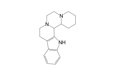 (+-)-erythro-1,2,3,4,6,7,9,10,15c-Decahydropyrido-[1",2":1',2']pyrazino[4',3':1,2]pyrido[3,4-b]indole