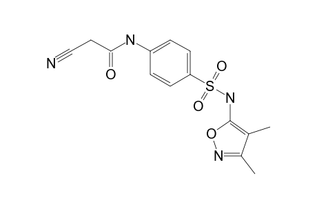 2-Cyano-N-(4-{[(3,4-dimethylisoxazole-5-yl)amino]sulfonyl}phenyl)acetamide