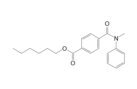 Terephthalic acid, monoamide, N-methyl-N-phenyl-, hexyl ester