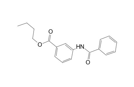 Benzoic acid, 3-(benzoylamino)-, butyl ester