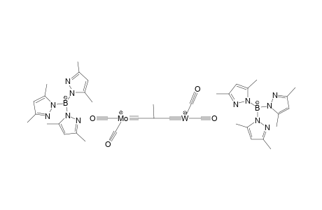 [HYDRIDOTRIS-(3,5-DIMETHYLPYRAZOLYL)-BORATE]-(CO)(2)-W=C-CH(CH3)-C=MO-(CO)(2)-[HYDRIDOTRIS-(3,5-DIMETHYLPYRAZOLYL)-BORATE]