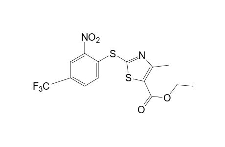 4-Methyl-2-[(2-nitro-alpha,alpha,alpha-trifluoro-p-tolyl)thio]-5-thiazolecarboxylic acid, ethyl ester