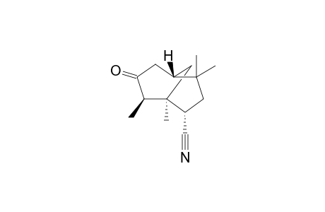 (+)-(1S,4R,5S,6S)-4,5,8,8-Tetramethyl-6-cyanoobicyclo[3.3.1]nonan-3-one