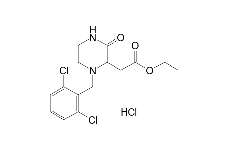 1-(2,6-dichlorobenzyl)-3-oxo-2-piperazineacetic acid, ethyl ester, monohydrochloride