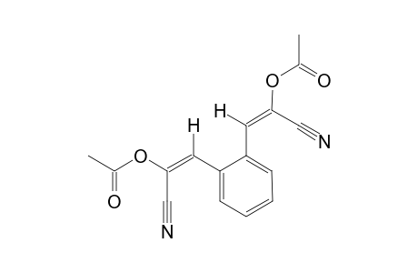 (E,E)-1,2-Bis(2-acetoxy-2-cyanoethenyl)benzene