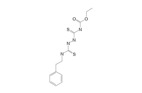 4-(3-phenethyl-2-thioureido)-3-thioallophanic acid, ethyl ester
