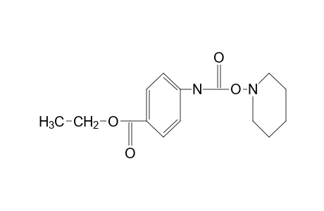 p-carboxycarbanilic acid, p-ethyl ester, O-piperidino derivative