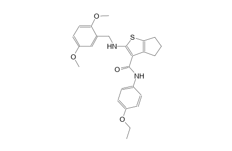 4H-cyclopenta[b]thiophene-3-carboxamide, 2-[[(2,5-dimethoxyphenyl)methyl]amino]-N-(4-ethoxyphenyl)-5,6-dihydro-