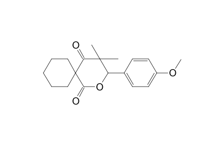 3-(4-Methoxyphenyl)-4,4-dimethyl-2-oxaspiro[5.5]undecane-1,5-dione