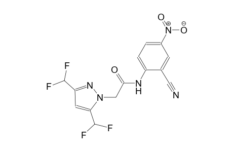 2-[3,5-bis(difluoromethyl)-1H-pyrazol-1-yl]-N-(2-cyano-4-nitrophenyl)acetamide